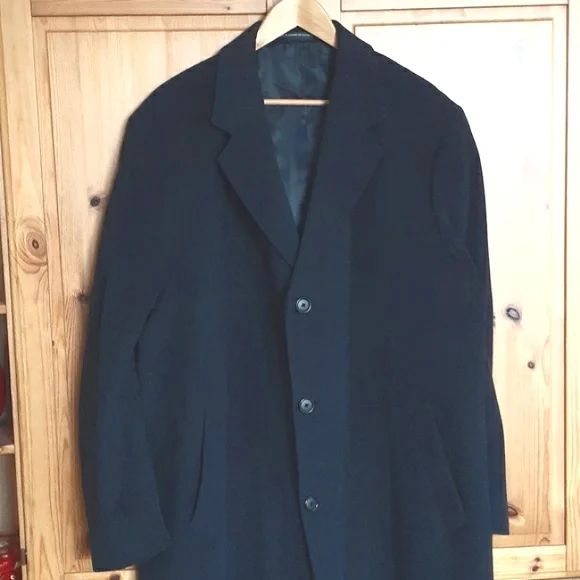 London Fog Wool Overcoat Size 44L Cut # Y1469 - Picture 3 of 12